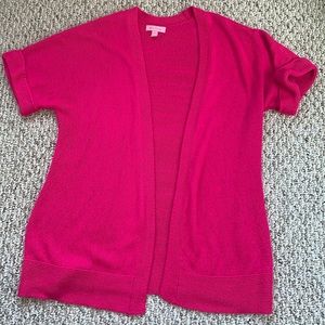 Lilly Pulitzer pink shirt sleeve sweater small